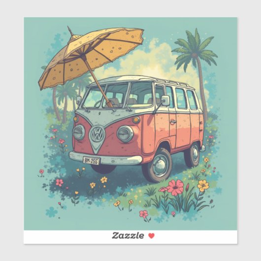 カップル旅行車 シール (シート)