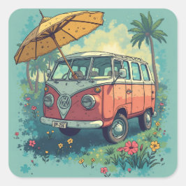 カップル旅行車 スクエアシール