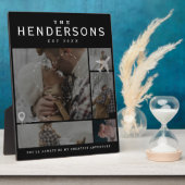 カップル旅行 最大の冒険 フォトコラージュ フォトプラーク (側面)