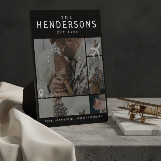 カップル旅行 最大の冒険 フォトコラージュ フォトプラーク