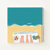 カップル日光浴パーソナライズされた旅行ジャーナル ノートブック (裏面)