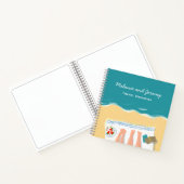 カップル日光浴パーソナライズされた旅行ジャーナル ノートブック (内部)