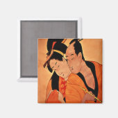 カップル日本の冷蔵庫用マグネット マグネット (正面/裏面)