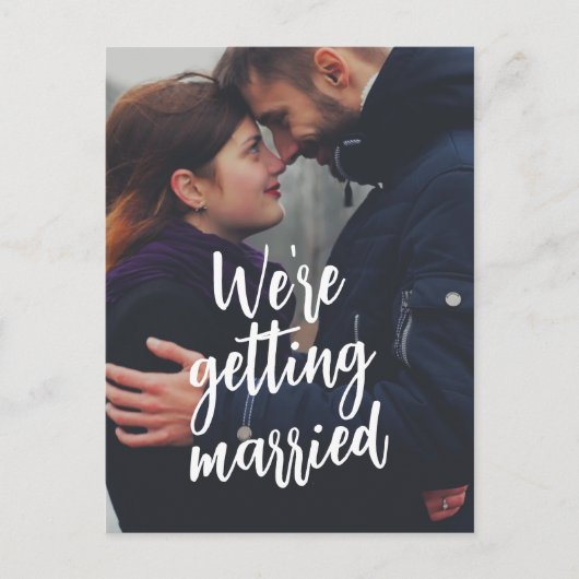 カップル映画のポスターの結婚写真 ポストカード (正面)