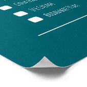 カップル最高ののギフトの日付の夜のバケットのリストのポスター ポスター (角)