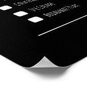 カップル最高ののギフトの日付の夜のバケットのリストのポスター ポスター (角)