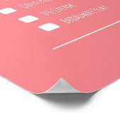 カップル最高ののギフトの日付の夜のバケットのリストのポスター ポスター (角)