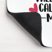 カップル最高のギフトバレンタイン私をママと呼ぶ マウスパッド (コーナー)