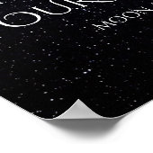カップル月の満ち欠け1周年記念ポスター ポスター (角)