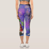 カップル格言幸せなクリスマスソングを歌う – おもしろい カプリレギンス (裏面)