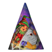 カップル格言幸せなクリスマスソングを歌う – おもしろい パーティーハット (右)