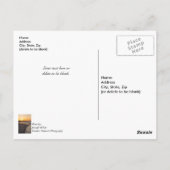 カップル歩くビーチアットサンライズジョン1512ポストカード ポストカード (裏面)