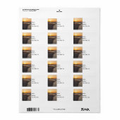 カップル歩くビーチアットサンライズジョン15:12ラベル ラベル (フルシート)