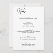 カップル水彩日付を保存招待状 招待状 (裏面)