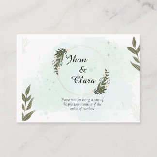 カップル用のグリーティングカード 名刺