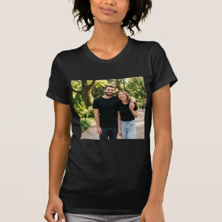 カップル用ペアTシャツ 無地 ブラック カップル服 Tシャツ
