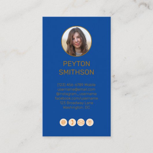 カップル用個人通話カード 名刺 (正面)