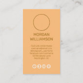 カップル用個人通話カード 名刺 (裏面)