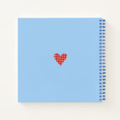 カップル用空白のレシピブック ノートブック (裏面)