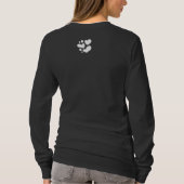 カップル白鳥シルエット反射の水中 Tシャツ (裏面)