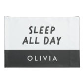 カップル白黒ダンス一晩中一日眠るp 枕カバー (裏面-右)