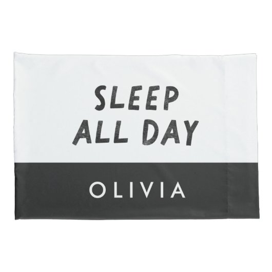 カップル白黒ダンス一晩中一日眠るp 枕カバー (裏面-右)