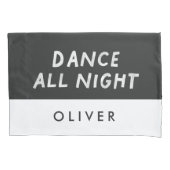 カップル白黒ダンス一晩中一日眠るp 枕カバー (正面左)