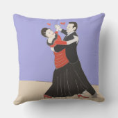 カップル社交ダンス踊り、 クッション (裏面)