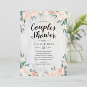 カップル素朴シャワー招待状 招待状 (スタンド正面)