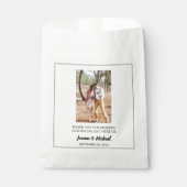 カップル素朴写真ありがとうござ結婚う フェイバーバッグ (正面)