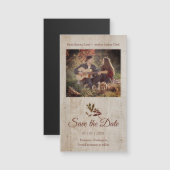 カップル素朴写真と木の上にドラゴン婚約したフライ (正面/裏面)