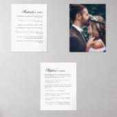 カップル結婚したの結婚誓いと写真 (正面)