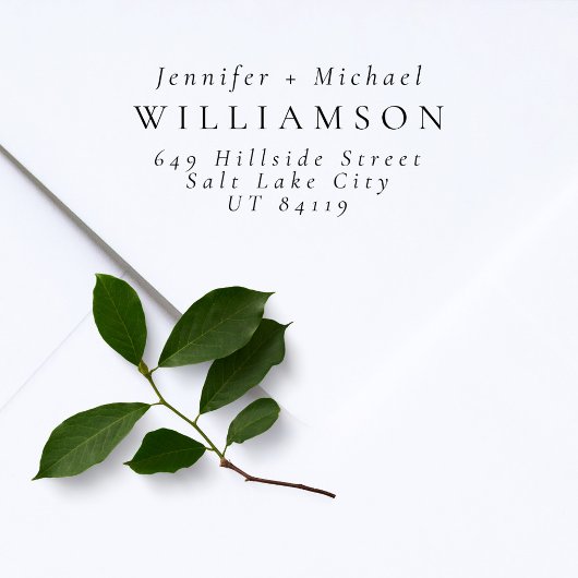 カップル結婚したミニマエレガントリスト差出人住所 ラバースタンプ