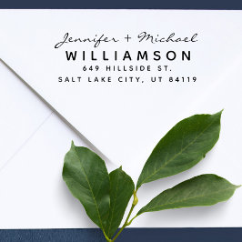 カップル結婚したミニマモダンリスト差出人住所 セルフインキングスタンプ