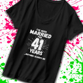 カップル結婚した41年おもしろい41周年 Tシャツ