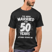カップル結婚した50年おもしろい- 50結婚th Anni Tシャツ (正面)