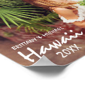 カップル結婚とハネムーンの写真 ポスター (角)