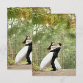 カップル結婚の公園の新婚の結婚記念日の夫 (正面/裏面)