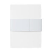 カップル結婚の名前とダスティブルーのベリーバンド 招待状ベリーバンド (裏面例)