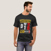 カップル結婚の夫Wifのための10周年 Tシャツ (正面フル)