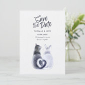 カップル結婚の猫 招待状 (スタンド正面)