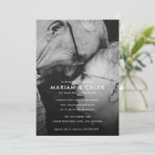 カップル結婚の記念日お祝い写真 招待状 (スタンド正面)