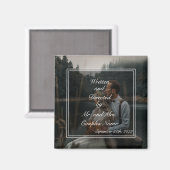 カップル結婚の贈り物はプレゼントを好む マグネット (正面/裏面)