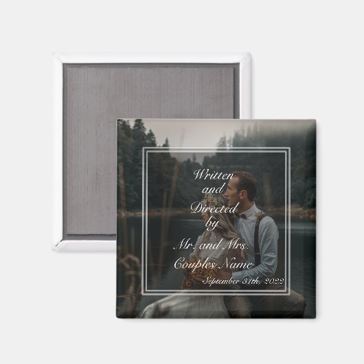 カップル結婚の贈り物はプレゼントを好む マグネット (正面/裏面)