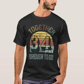 カップル結婚への34周年の贈り物M Tシャツ