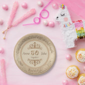 カップル結婚コングラート50周年記念品 ペーパープレート (パーティー)