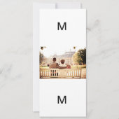 カップル結婚ベ結婚したンチ新郎新婦 招待状 (正面)