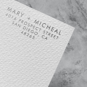 カップル結婚差出人住所ミニマエレガントリスト ラバースタンプ