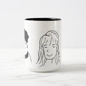 カップル美学マグ ツートーンマグカップ (中央)