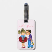 カップル荷物タグ – 愛 ラゲッジタグ (裏面縦)